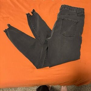 Women's Black Distressed Jeans